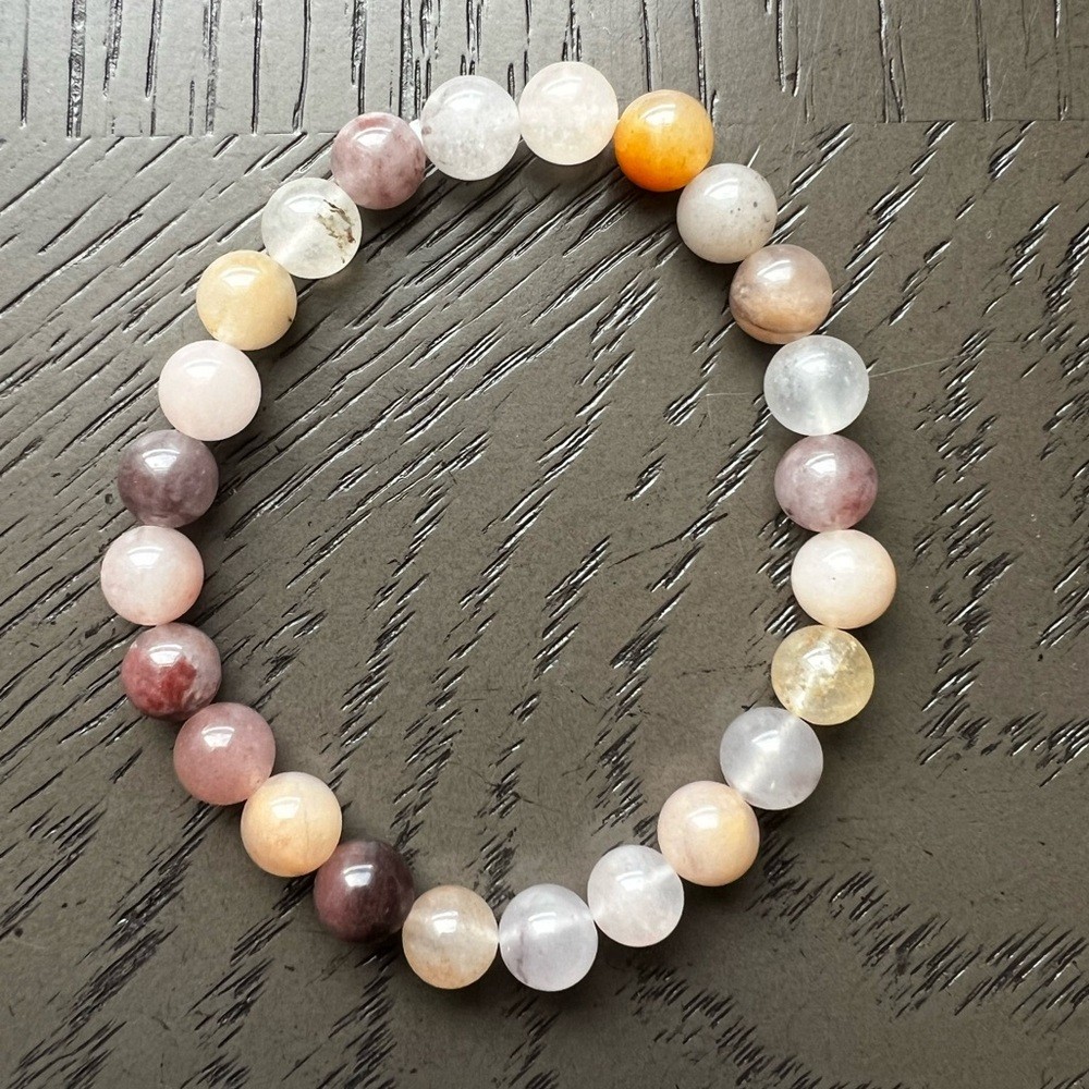 Violet Jade bracelet 8mm