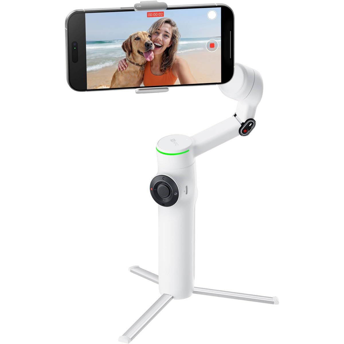 Insta360 Flow 2 Pro 3-Axis AI-Powered Smartphone Gimbal Creator Bundle - White