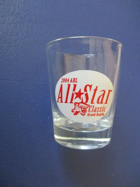 2004 AHL ALL STAR GAME  SHOT GLASS - 2 1/4" TALL