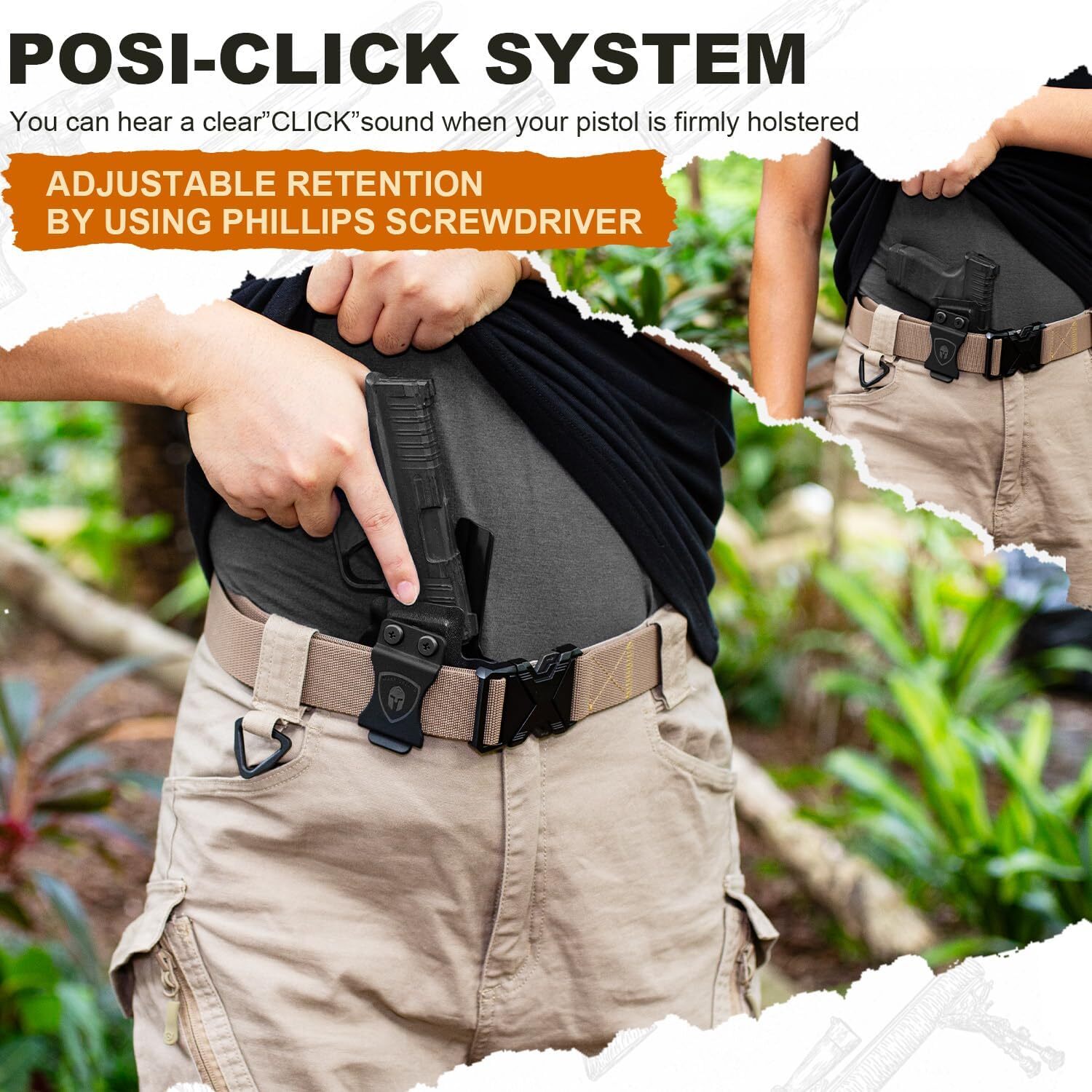 IWB Kydex Holster Optics Cut & Claw: Springfield Armory Hellcat Pro Pistol