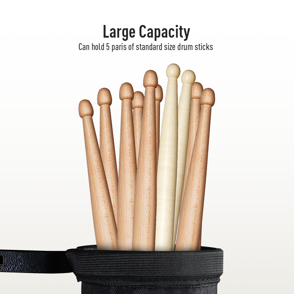 SONICAKE Drumstick Holder Drum Sticks Holder Nylon Drumstick Bag