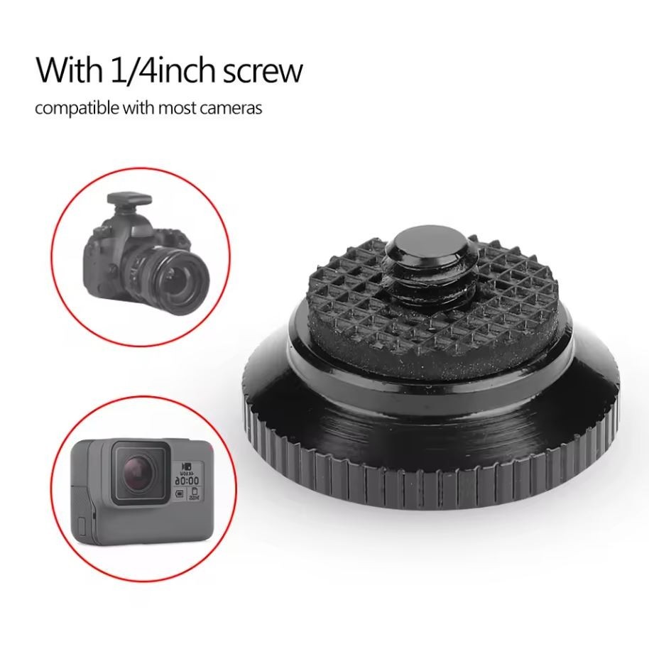 Round Quick Release plate for Manfrotto Compact Action Tripod QR Plate
