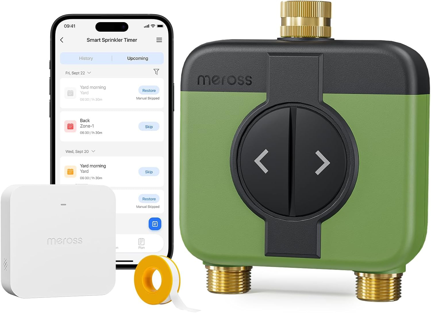 Smart WiFi Water Timer - 2 Zone Sprinkler Controller for Garden Hose