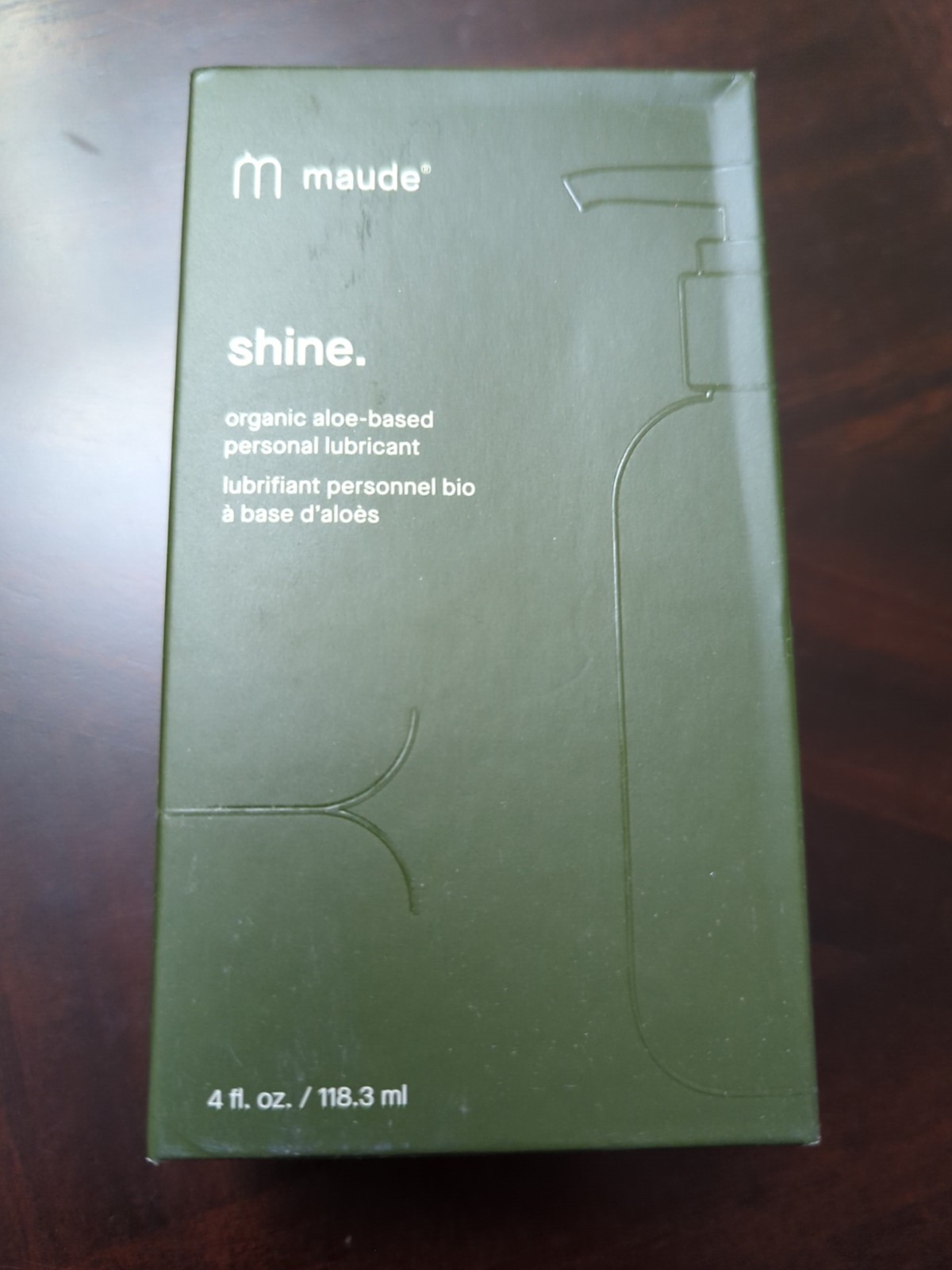 Shine Organic Aloe Based Personal Lubricant 4fl oz/118.3ml New In Box