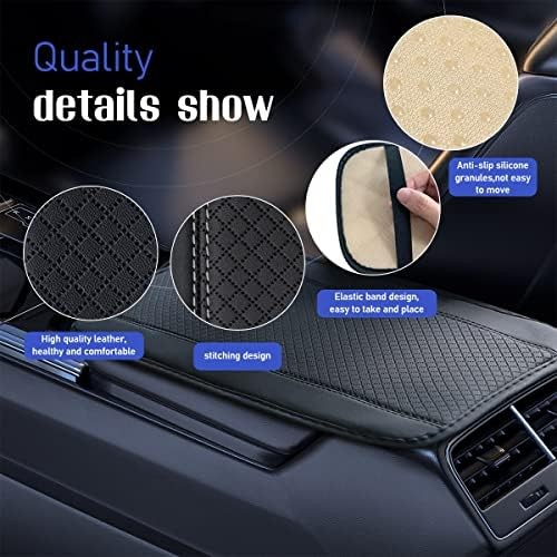 Ziciner Car Center Console Armrest Pad PU Leat