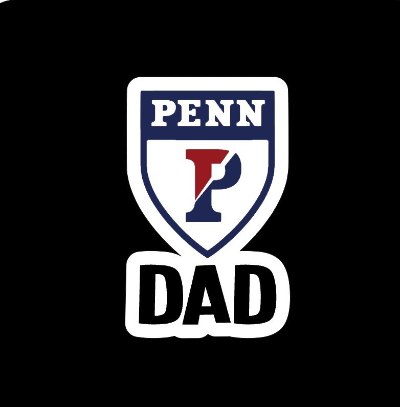 University Of Pennsylvania Car Magnet Dad NCAA Football Die Cut Laminated
