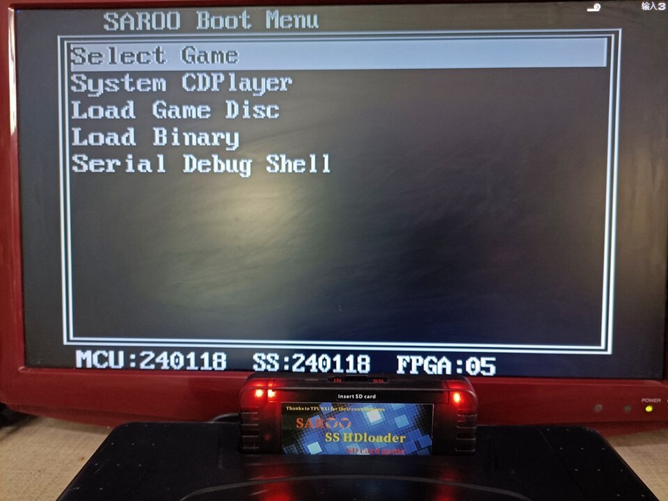 SEGA Saturn SAROO cartridge flash HD loader SD Card Optical loader Elite version