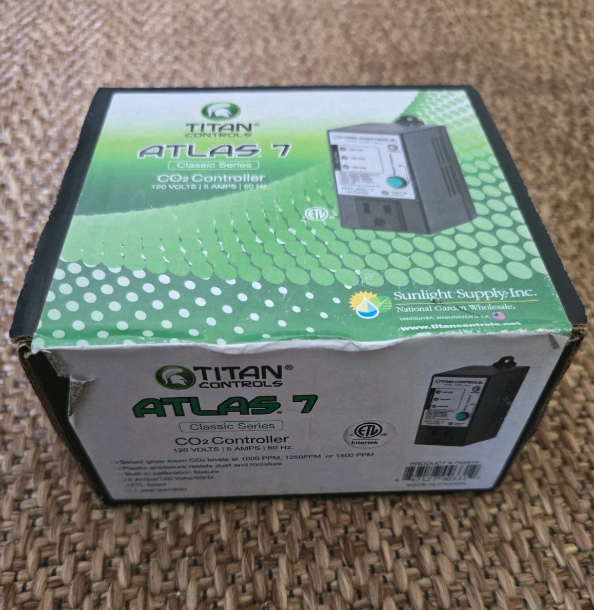 Titan Controls Atlas 7 Co2 Controller Model 702614 ""NEW NEVER OPEN ""