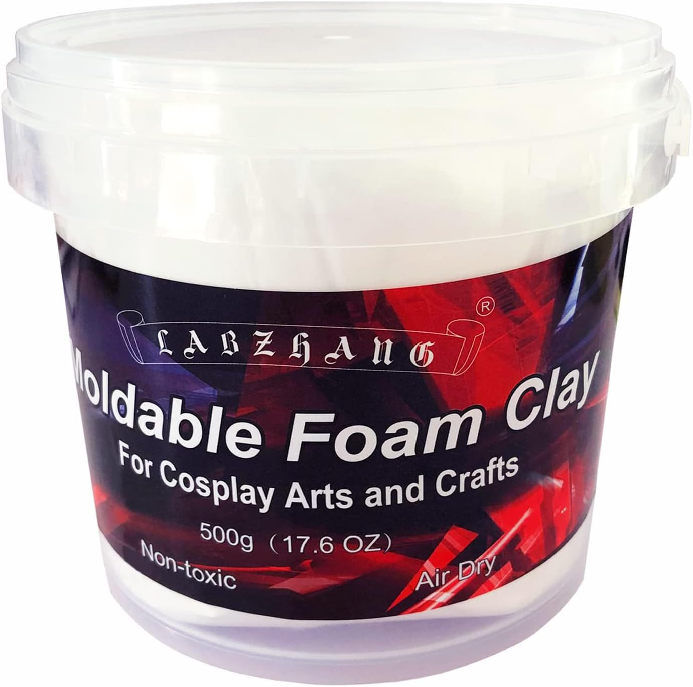 500G Cosplay Foam Clay,Lightweight Sculpting Foam, Air Dry Clay for Cosplay and