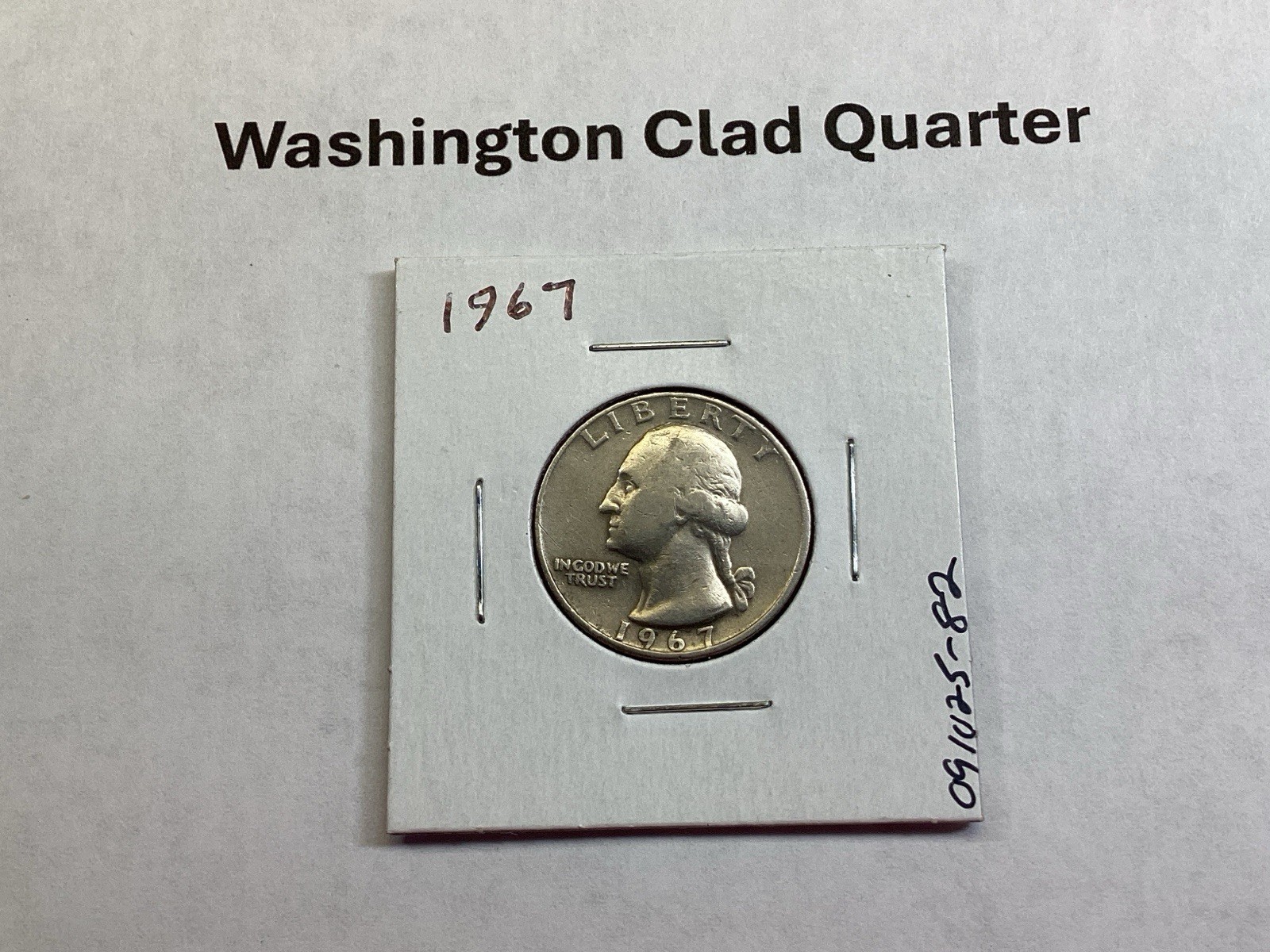 1967 Washington Quarter in Fine Condition from Philadelphia Mint 091025 82r