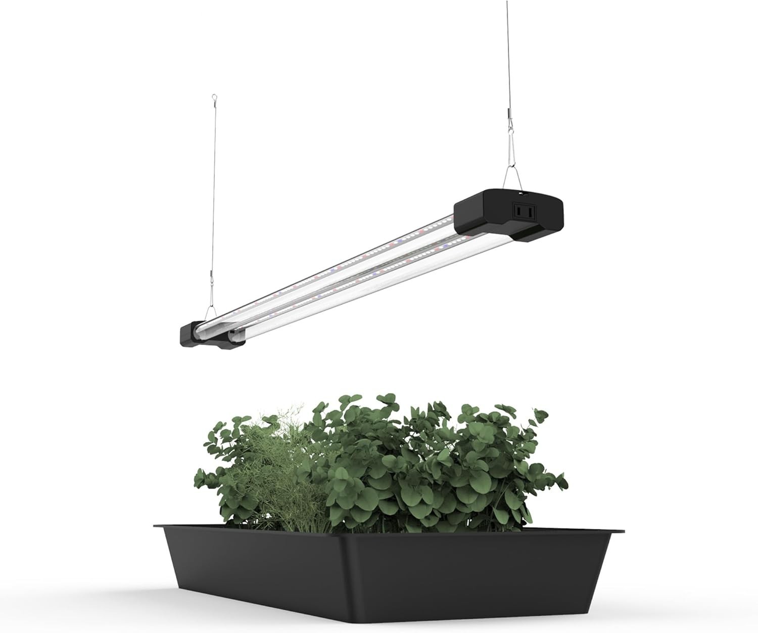 BoostGro 3FT LED Succulent Terrarium Plant Grow Light Linkable 3 FT, Black