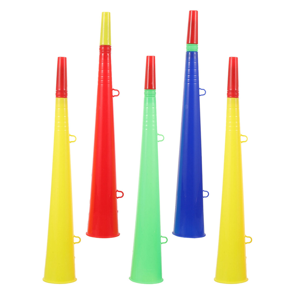 5 Pcs Plastic Sports Event Trumpet Horn Noisemakers for Football Games