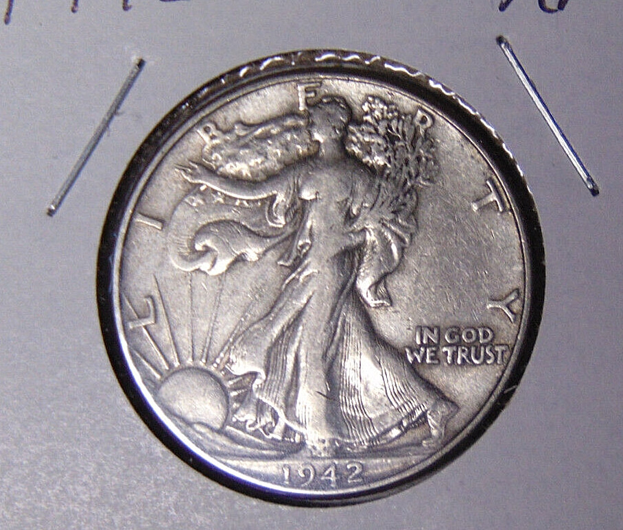 1942-P Walking Liberty Silver Half Dollar XF Philadelphia Mint (61723)