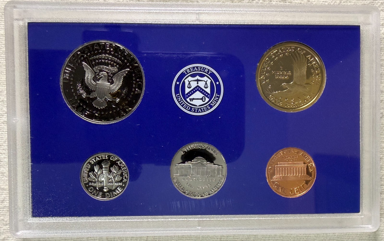 2003 US Mint Proof Set Complete OGP COA State Quarters Sacagawea Dollar