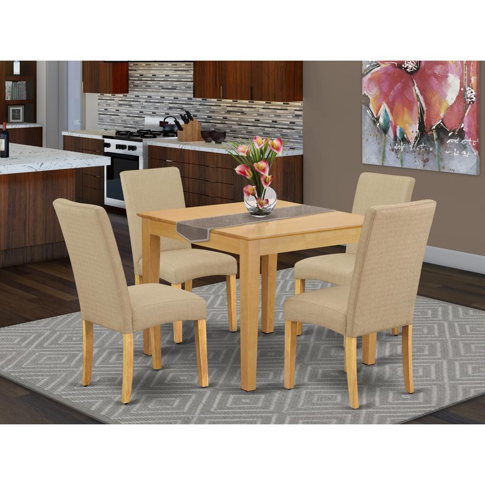 Dining Room Set Oak, OXDR5-OAK-16