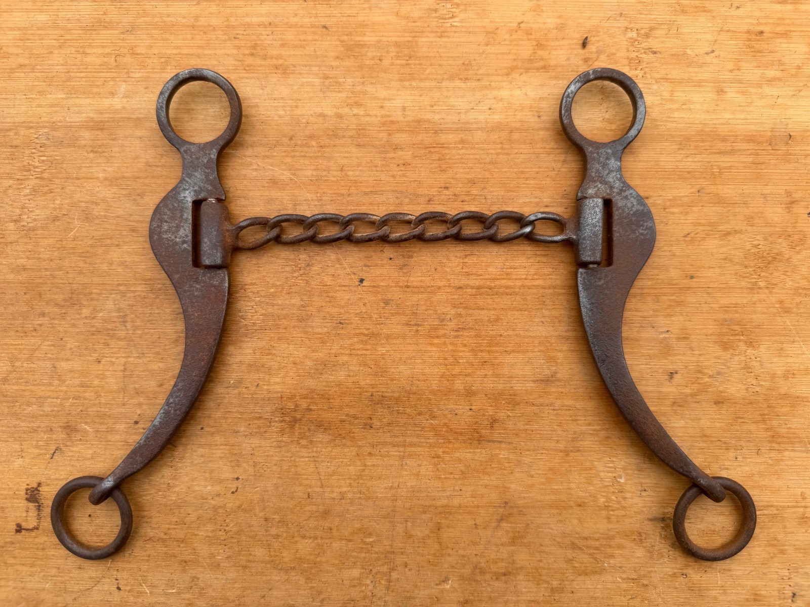 Handmade Cowpuncher Loose Shank #227 Chain Mouth Western Bit ~ 5 1/4" Mouth