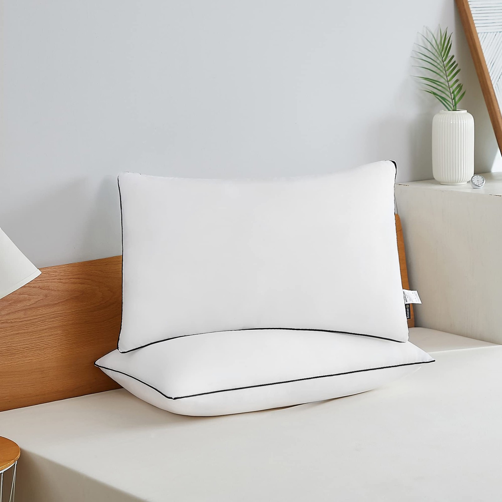 Cooling Bed Pillows for Sleeping, Luxury Hotel Quality 3D Microfiber Filling ...