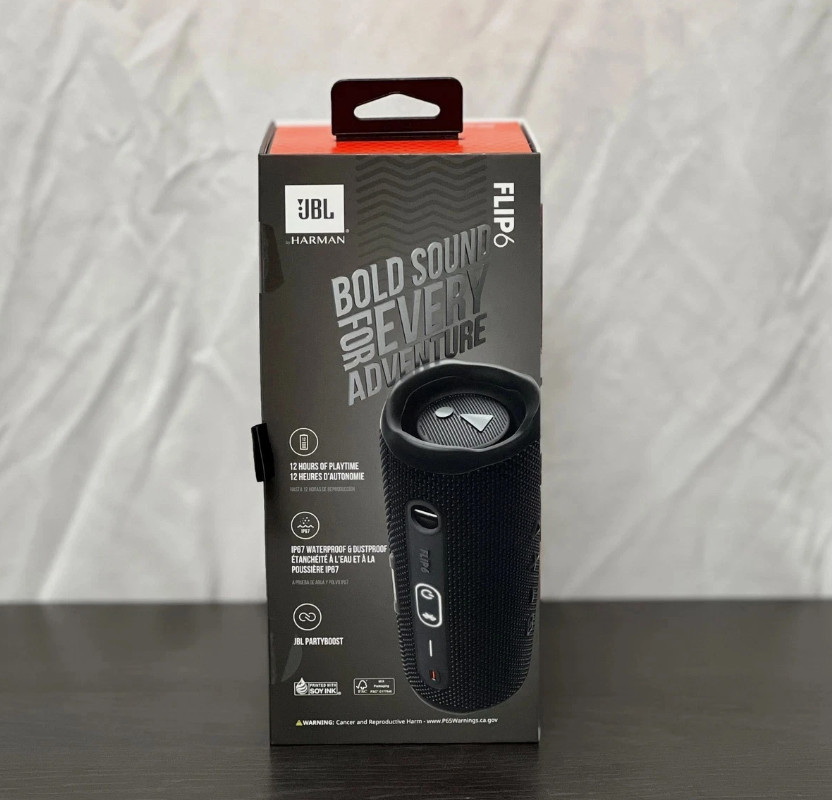 JBL Flip 6 Portable Bluetooth Portable Speaker System - Black