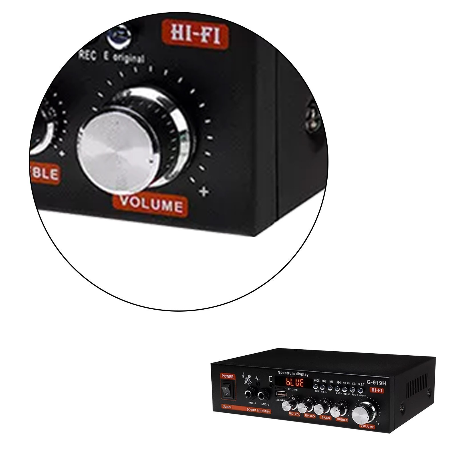 1000W Bluetooth Mini Power Amplifier Stereo Receiver Audio Amp USB Music Player