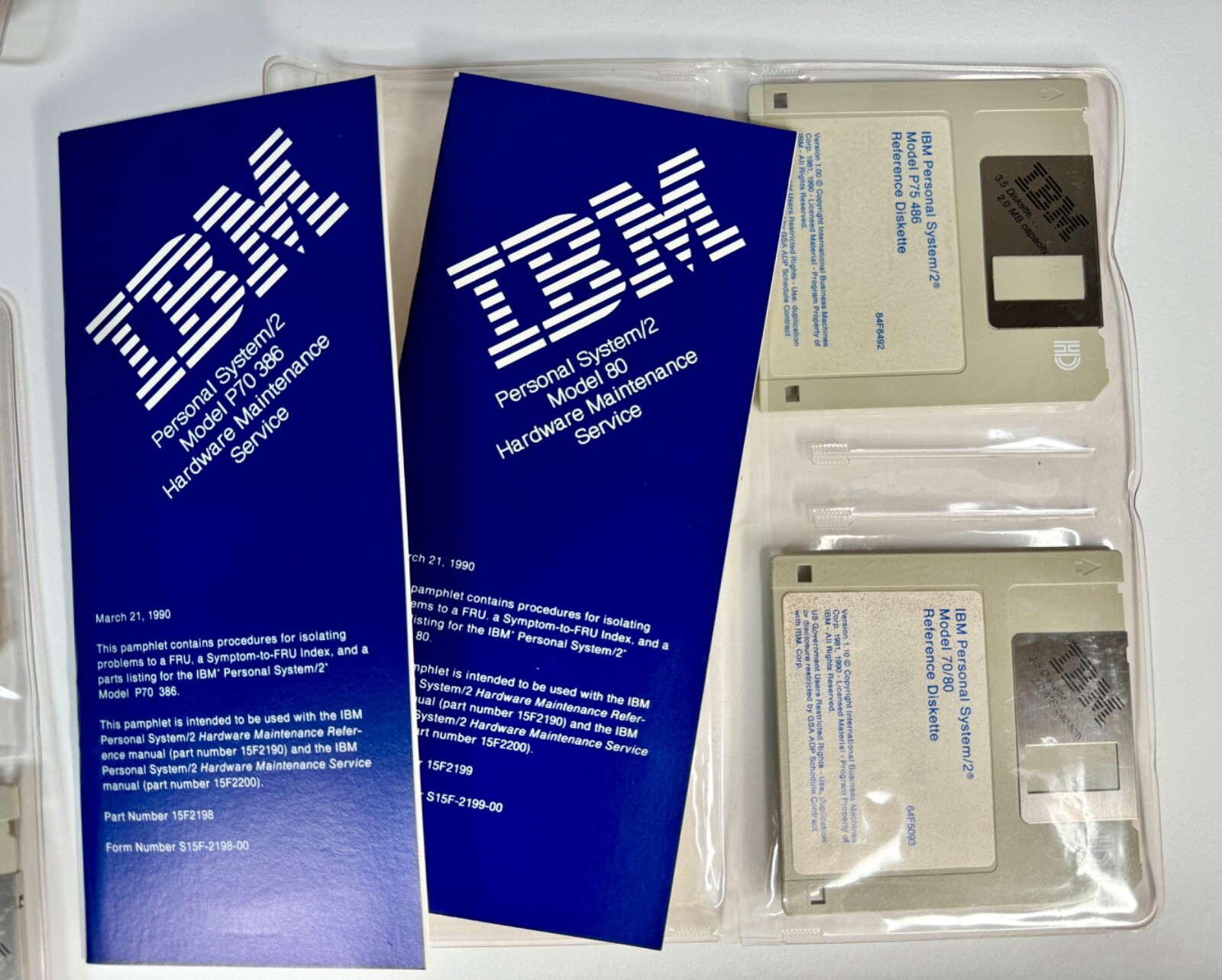 Vintage IBM PS/2 Hardware Maintenance Service Technical Reference Kit - RARE