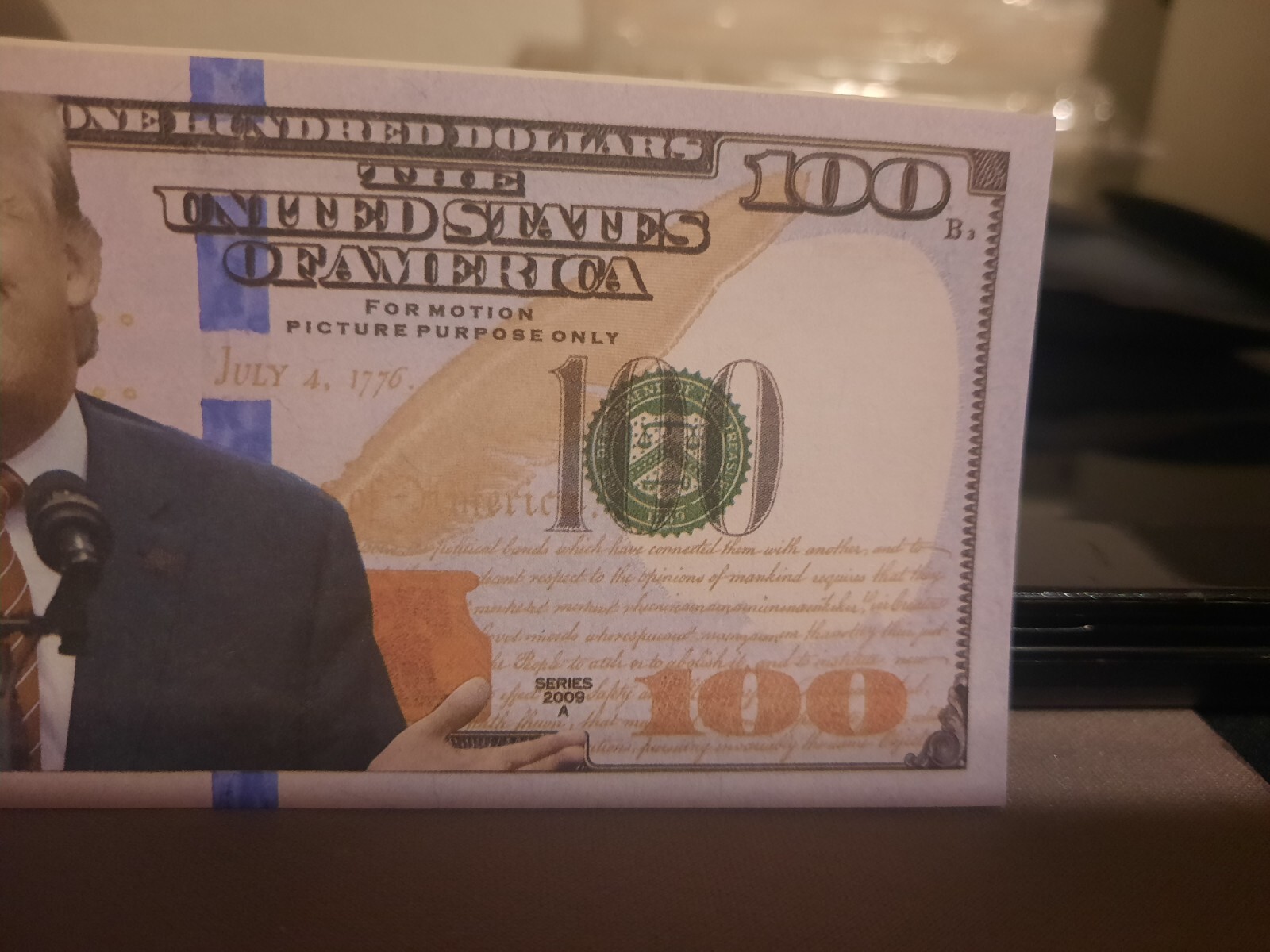 Set Of 4 Donald Trump 2024 & $100 Prank Fake Presidential Bills MAGA USA 45 47