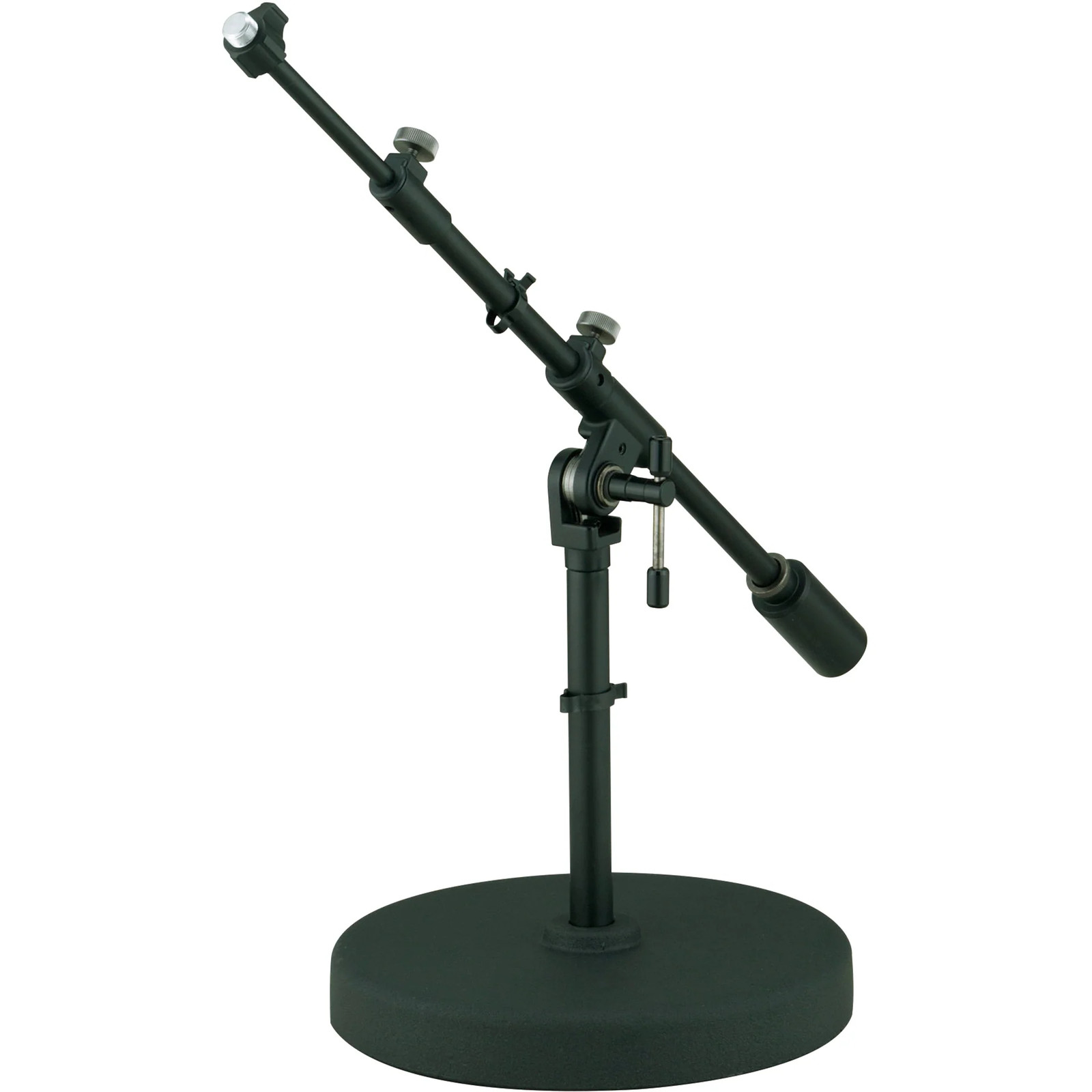 Tama Iron Works Studio Round Base Extra Low-Profile Telescoping Boom Stand Black