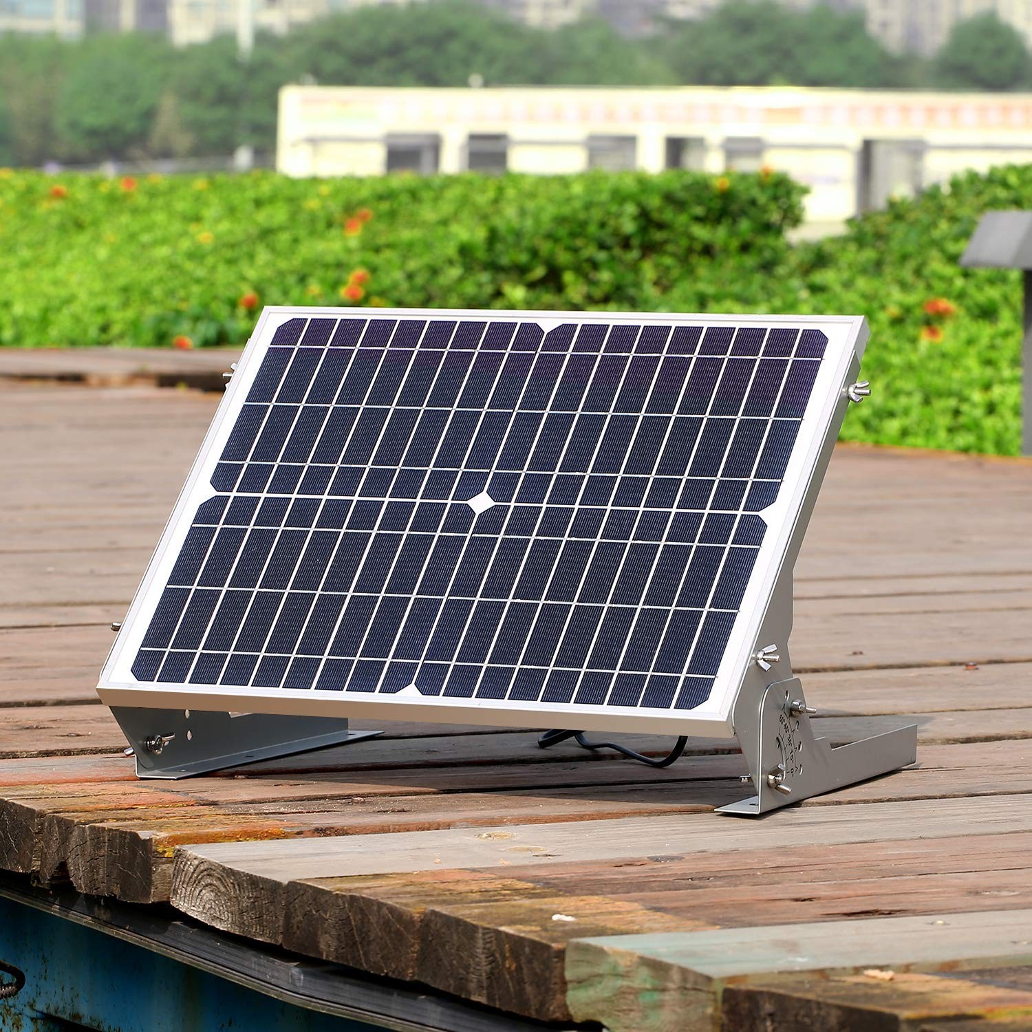 SUNER POWE Adjustable 20W 30W Solar Panel Mount Racks - Folding Mounting Tilt...