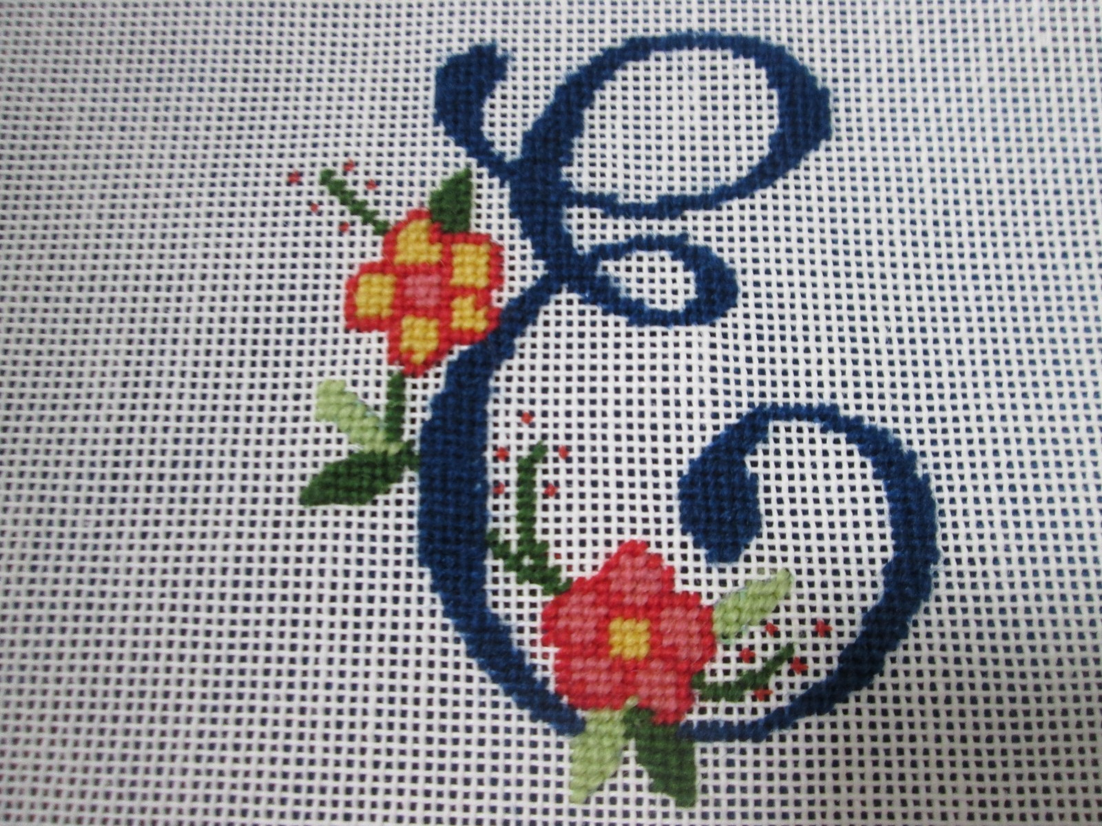 Creative Needle Needlepoint canvas - Letter "E"