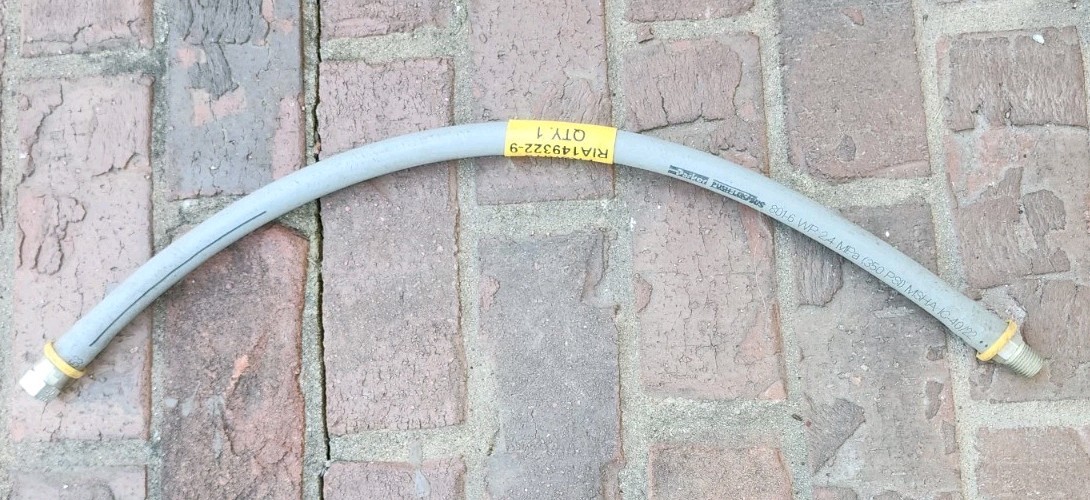 PARKER PUSH-LOK Plus 3/8" 801-6-WP 2, 4 MPa Welding / Gas HOSE 22" W/ FIT 350PSI