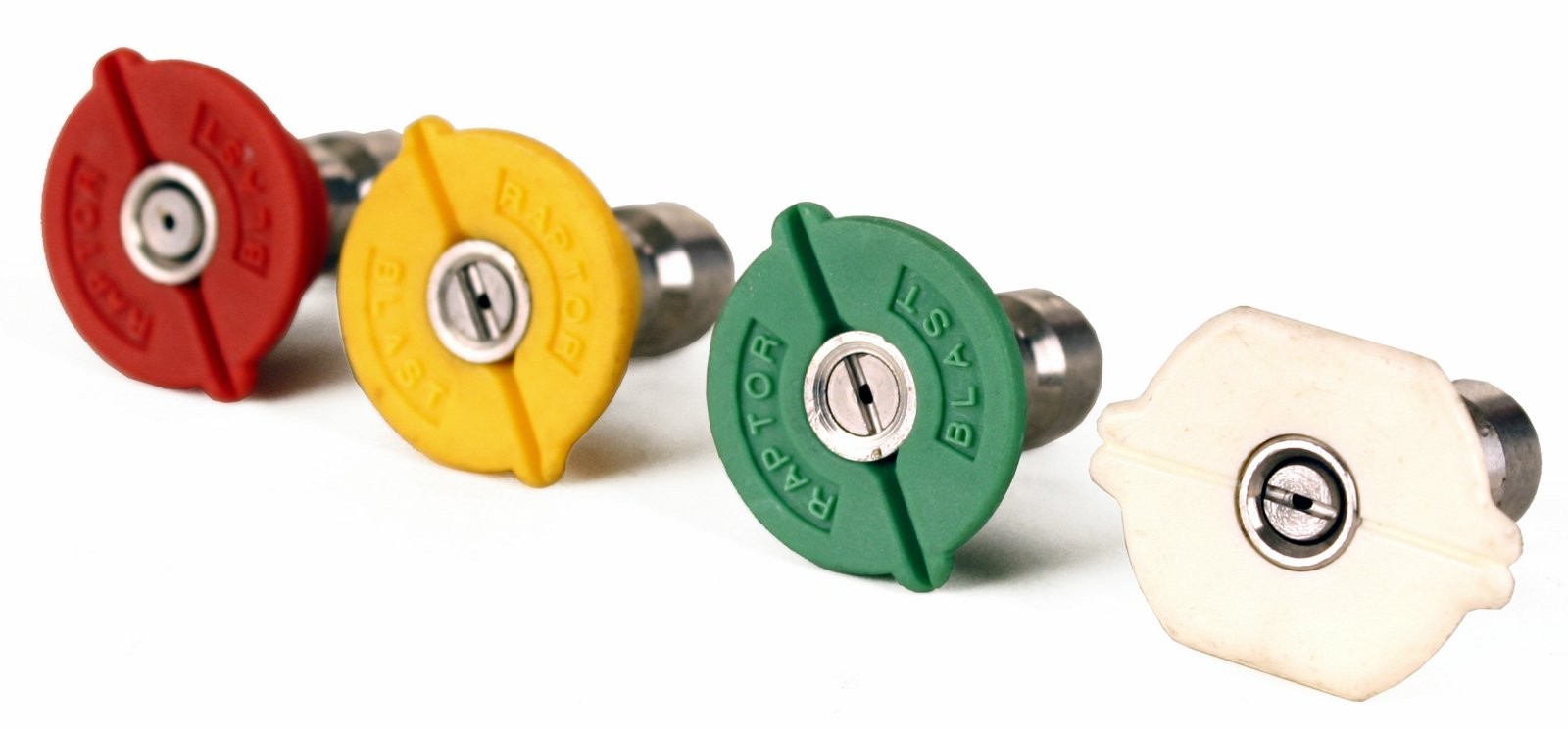 Raptor Blast 4pc 1/4" Stainless Steel Quick Connect Nozzle Kit 6.0