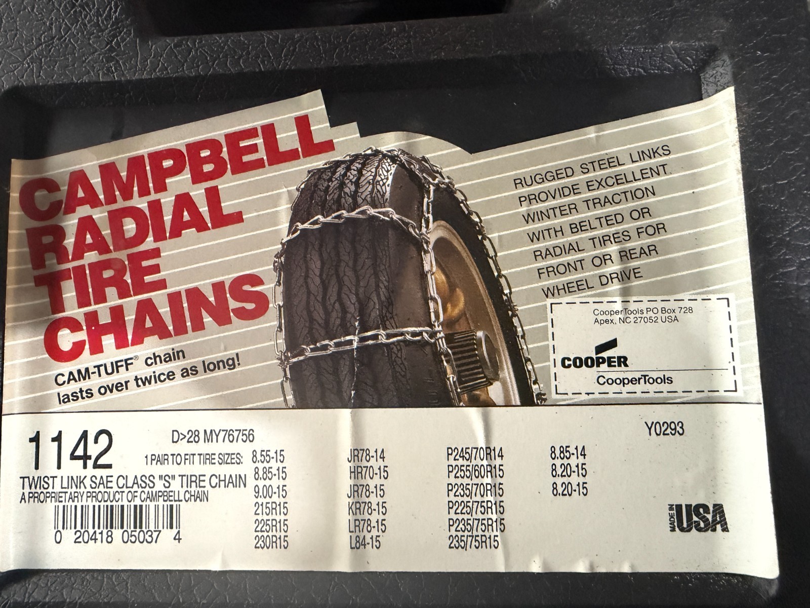 Campbell Radial Tire Chains # 1142  (PK 13-2)