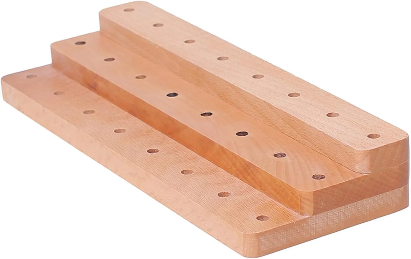 Wooden Fly Tying Thread Spool Stand,Spools Thread Holder Organizer for Tying Fly