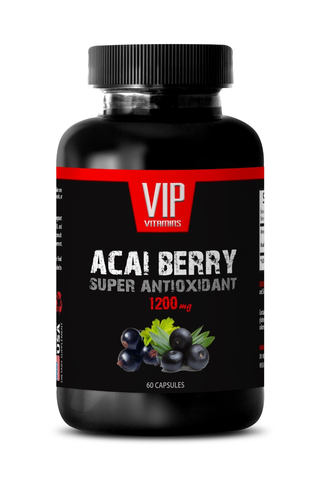 Purple berry - ACAI BERRY - Smoothie ingredient 1 Bottle 60 Capsules