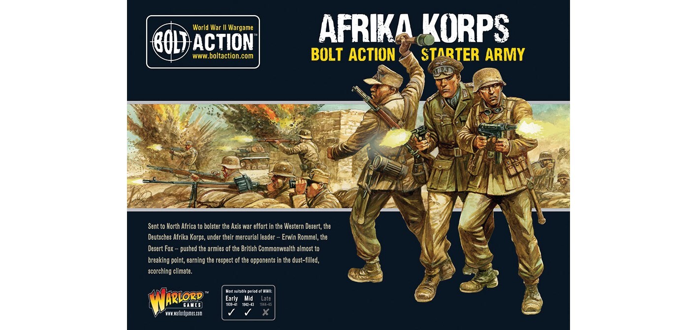 Bolt Action Miniatures Game: German Afrika Korps Starter Army WLG402612001