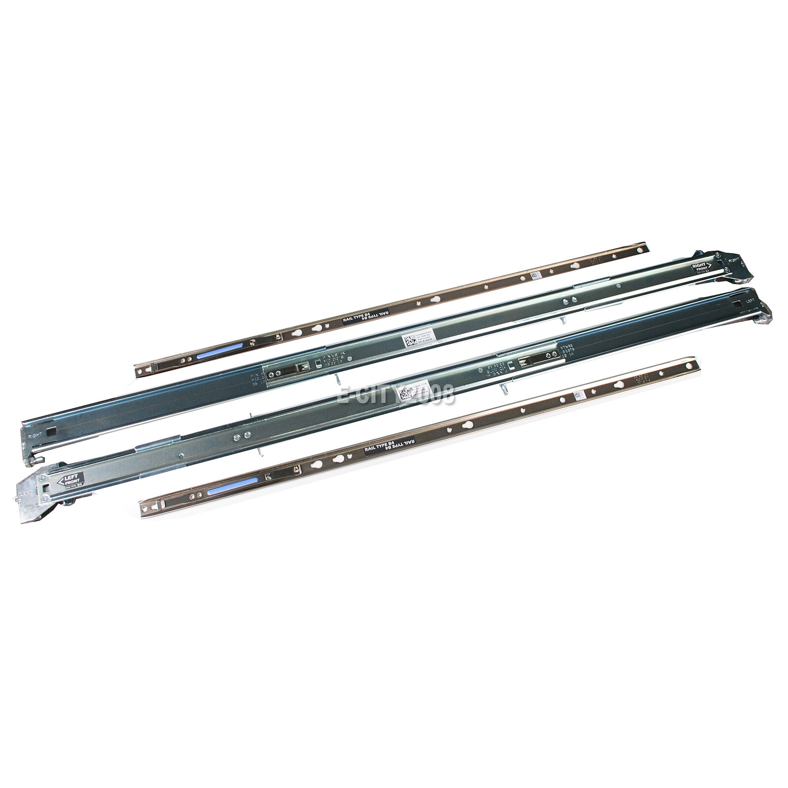 2U Static Rails for Dell R510 R520 R530 R540 R720 R730 R740 R820R6525R7525