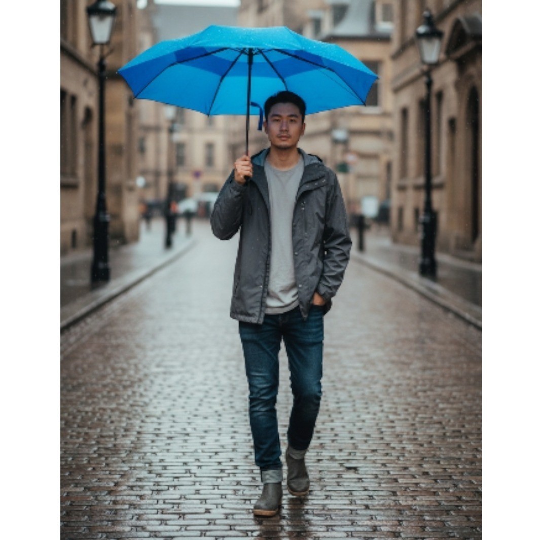 NWT Shedrain Vortex Blue Windproof Automatic Open Close Mens Umbrella