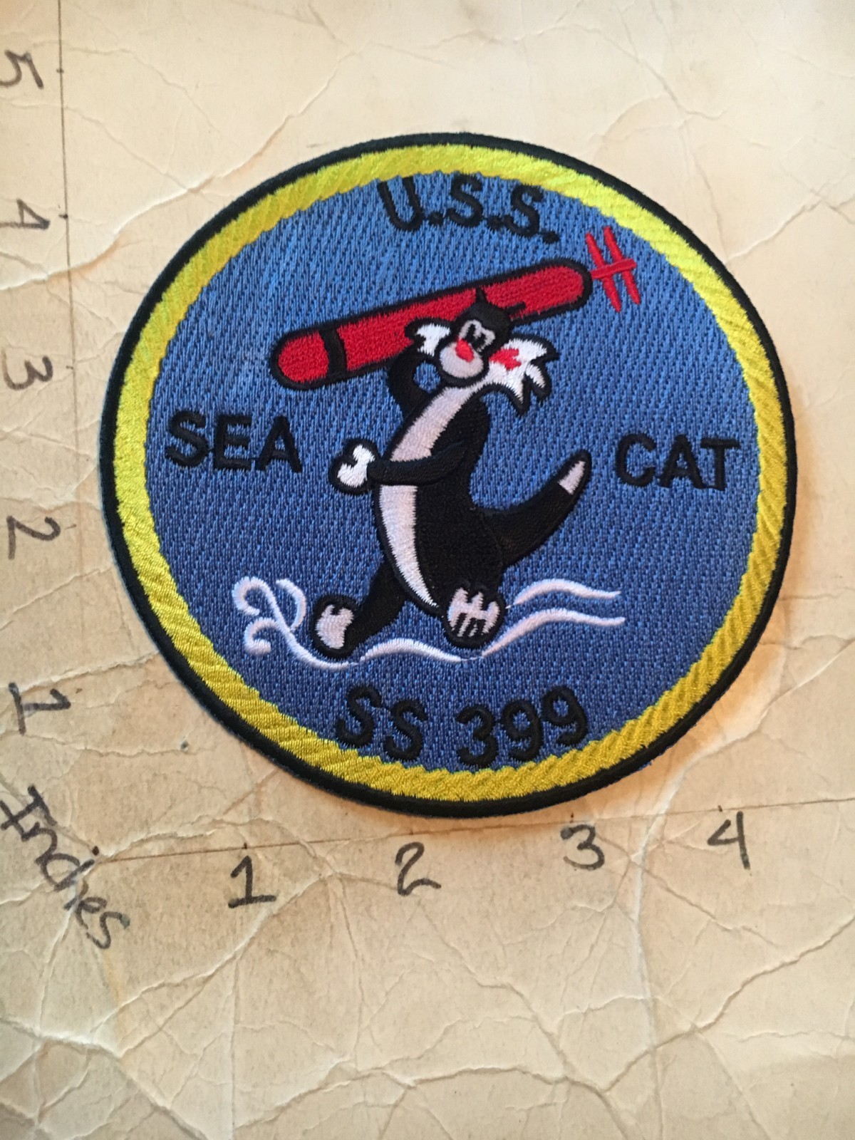 US NAVY USS Sea Cat SS-399 Submarine Patch 8/8/25