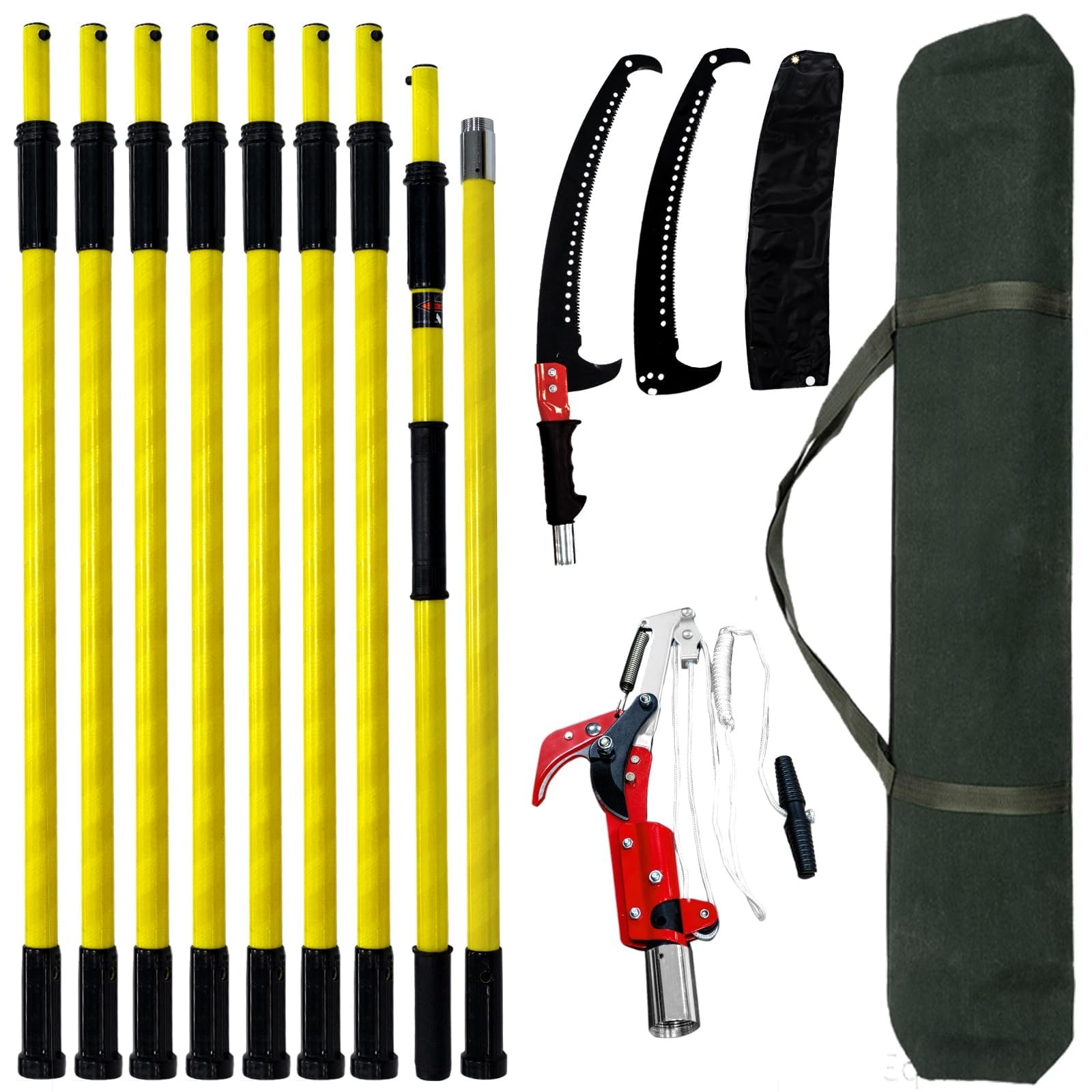 Pole Saws for Tree Trimming, 7.3-30FT Tree Saw with Adjustable Length, Tree T...