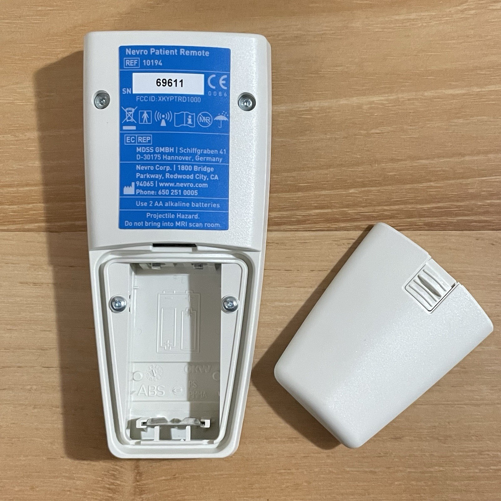 Nevro Patient Remote Control 10194 ONLY Soft Keypad WORKS