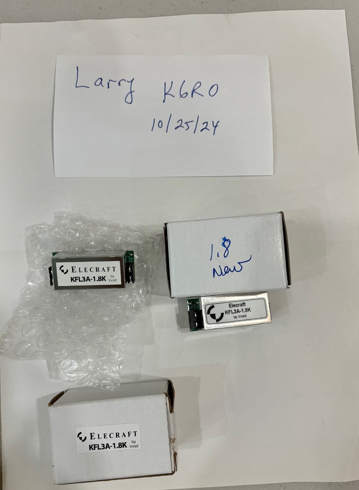 ELECRAFT KFL3A 1.8K SSB FILTER FOR YOUR K3 or K3S - New in box