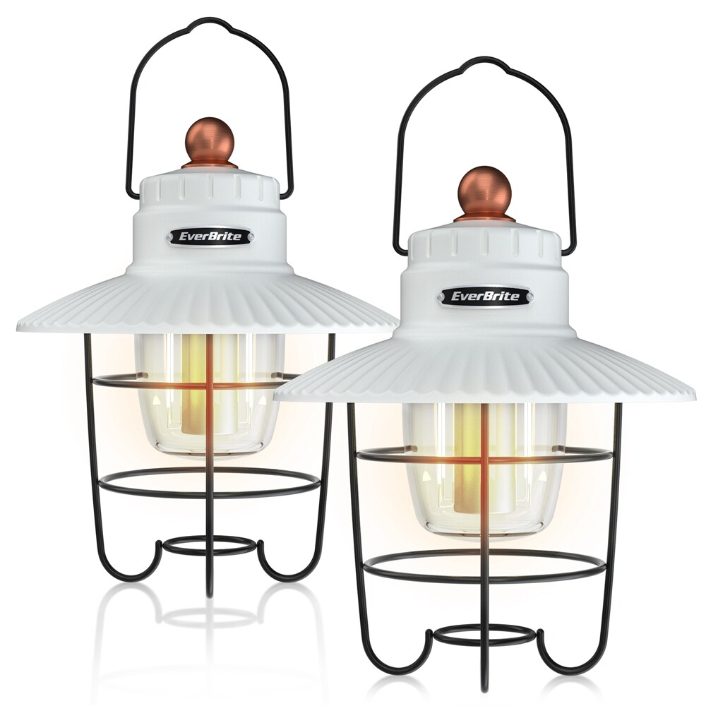 EverBrite 2PACK LED Camping Lantern USB C Rechargeable Lantern with 3 Light Mode
