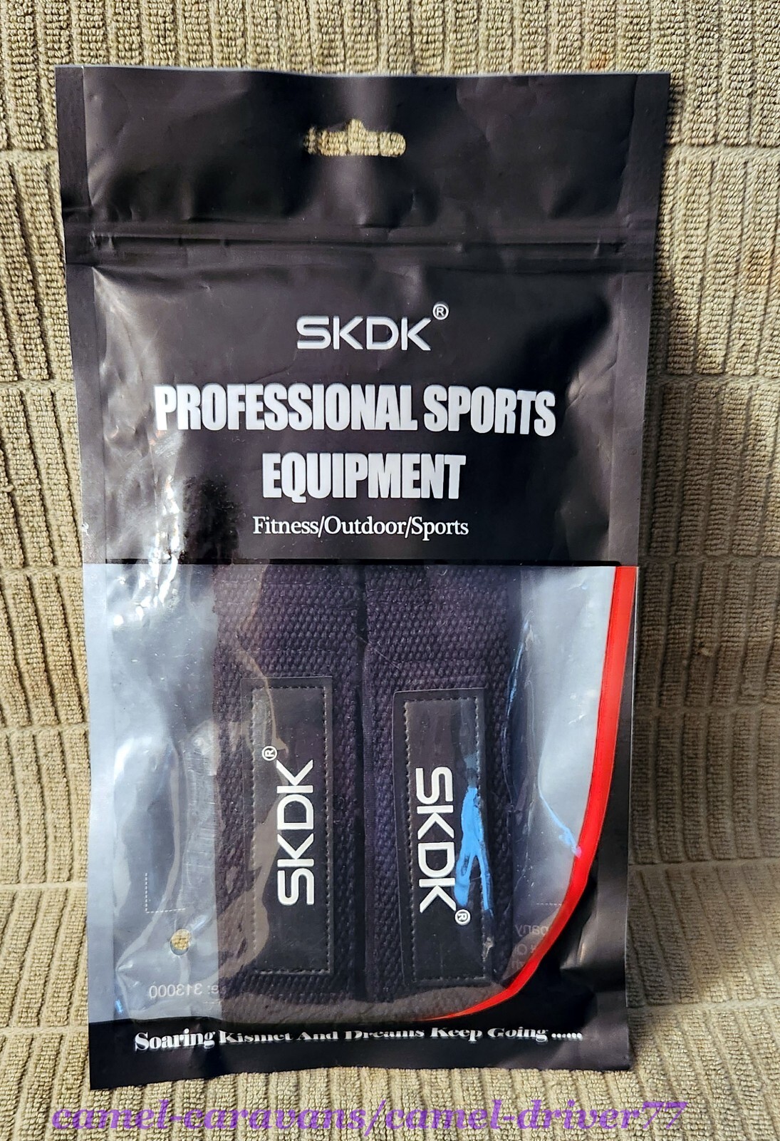 2 SKDK Weight Lifting Wrist Straps HARD PULL Deadlift GRIPS NEOPRENE CUSHION