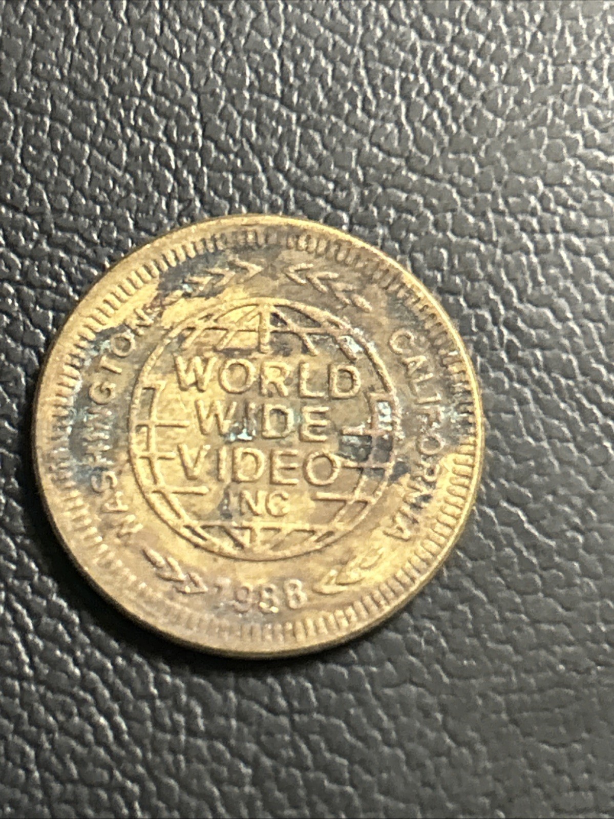 World wide Video 1988 washington california Arcade Video Game Token F9