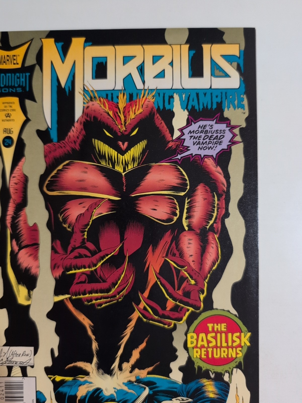 Morbius The Living Vampire #24 Marvel Comics 1994 Midnight Sons Horror
