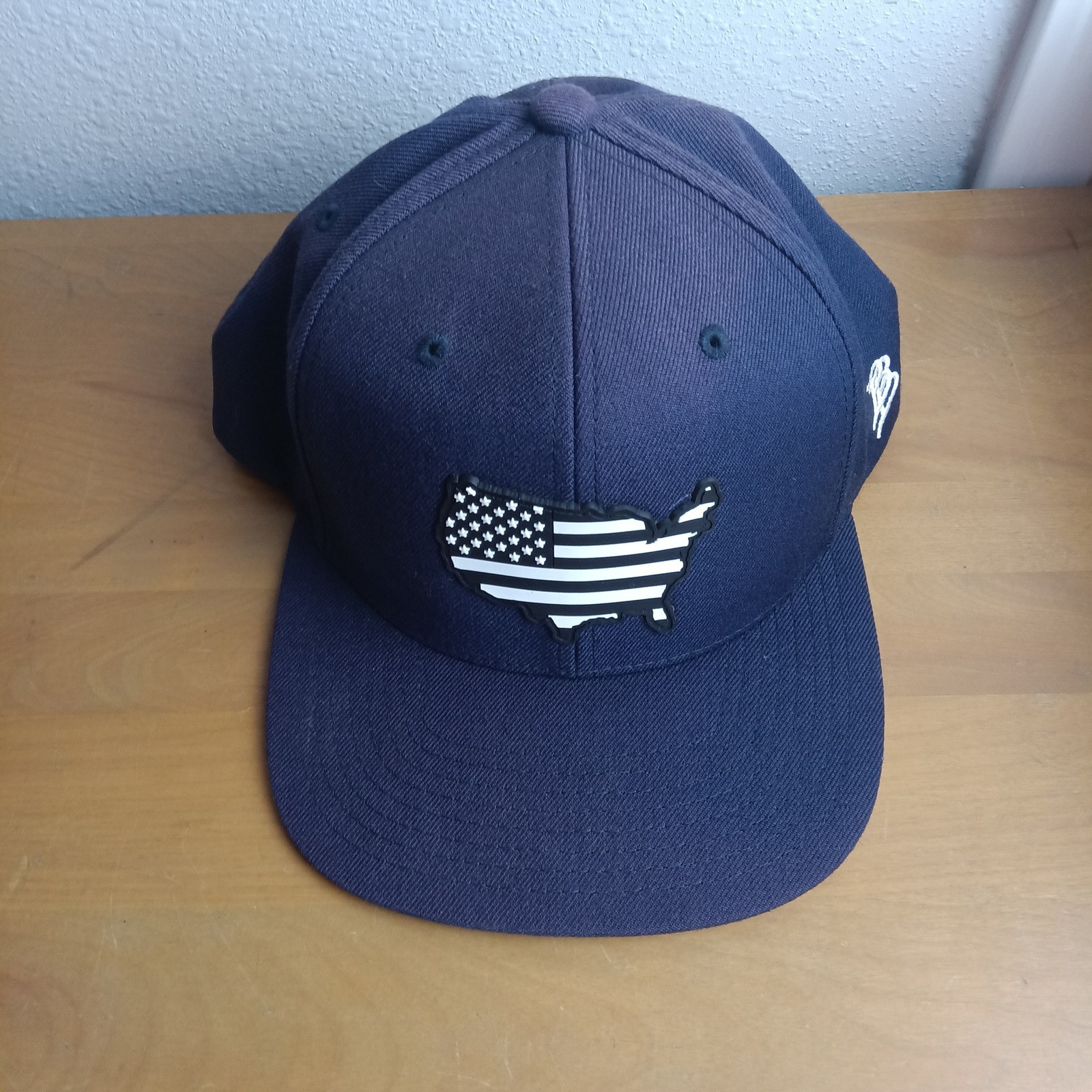 Branded Bills Style 100 USA Flag Map Patch Snapback Baseball Cap Hat