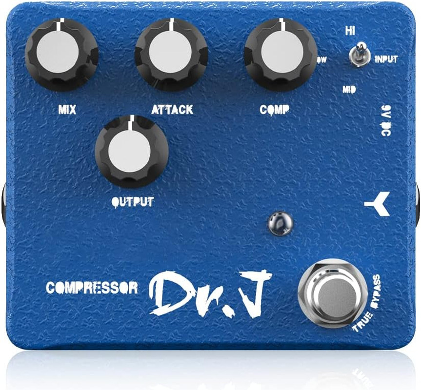 Compressor Pedal & Clean Boost with 3 Band EQ Sustain Effects for Electric Guita