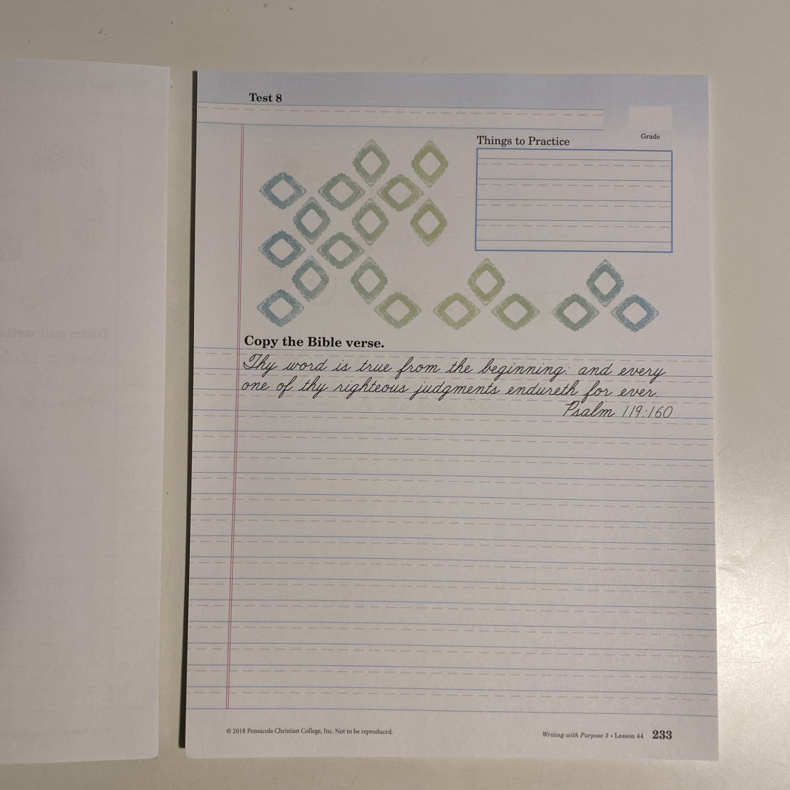 Unbound Abeka Writing with Purpose 3: Cursive Penmanship & Creative Writing