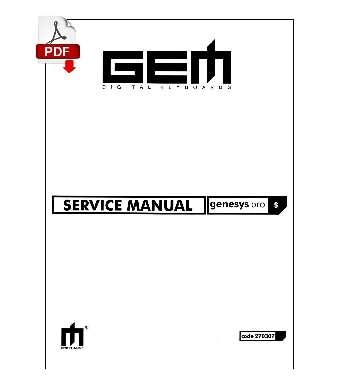 GEM GENESYS PRO S Service Manual repair Schematic diagrams schematic diagram