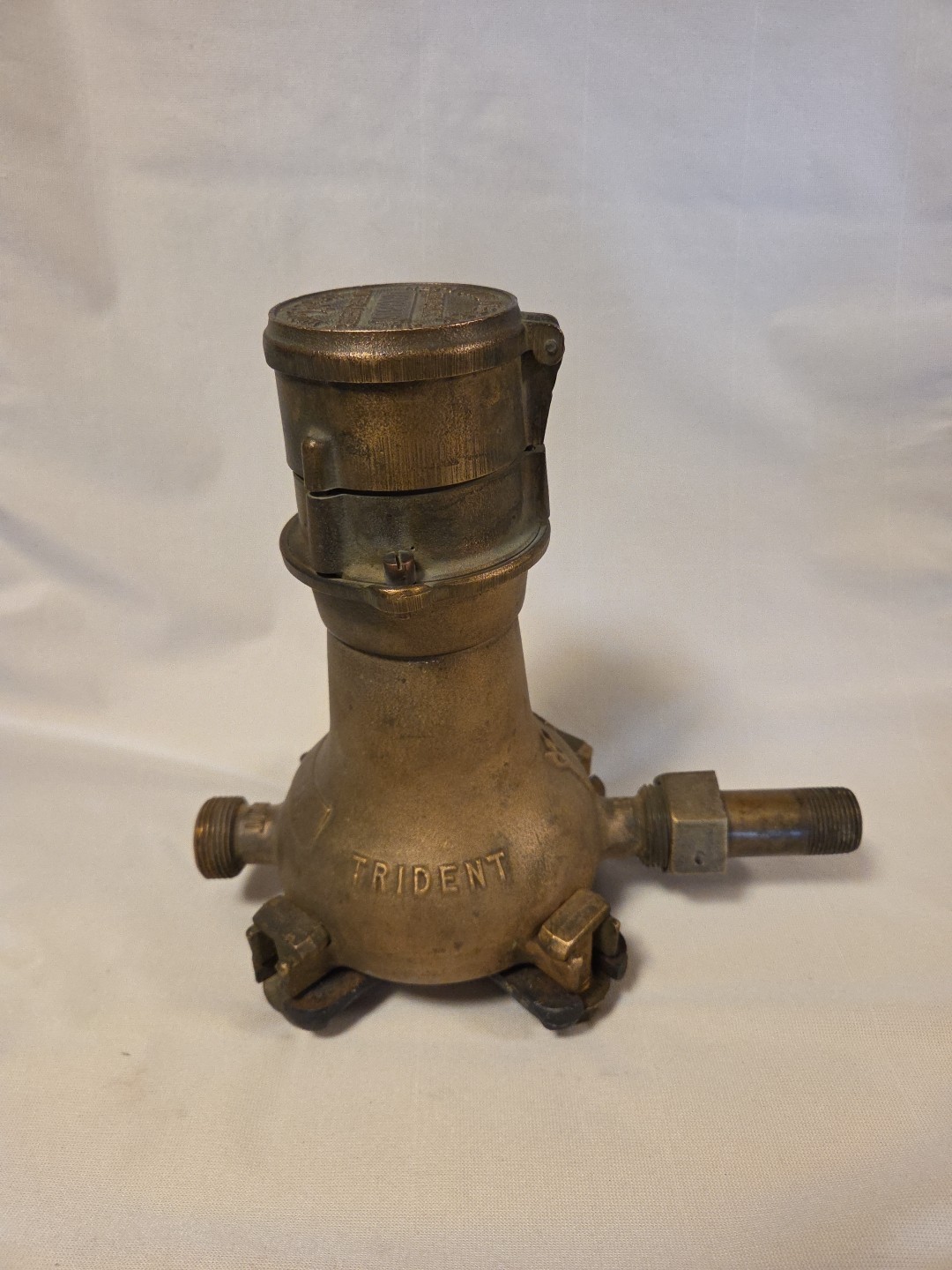 Vintage Neptune Meter Co Trident Water Meter New York  Water Meter Brass