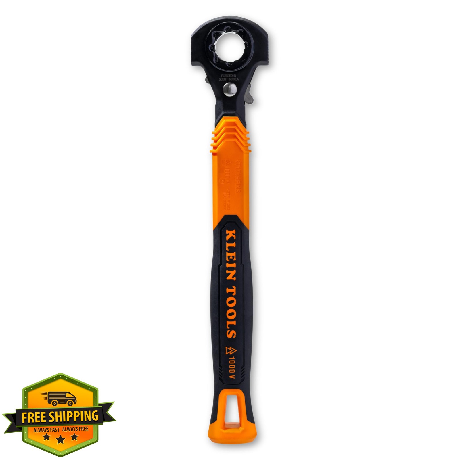 KLEIN TOOLS 5-in-1 Lineman Wrench Insulated